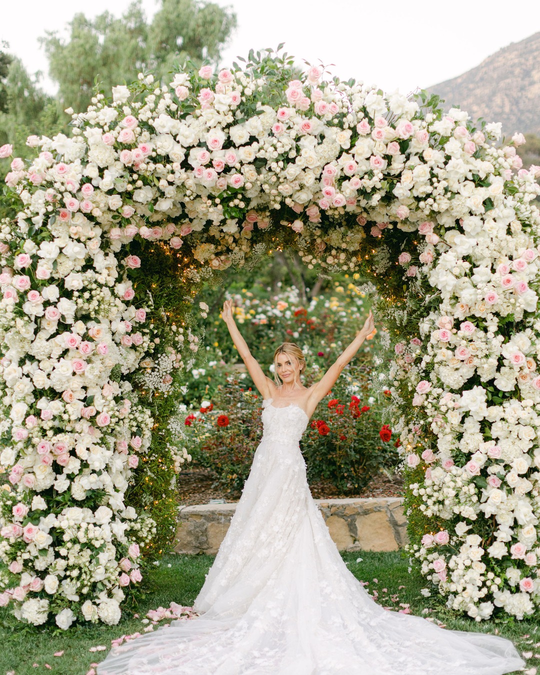 The gown and the clawfoot tub at San Ysidro Ranch