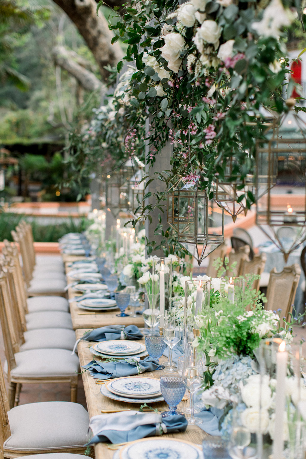 The tablescape at dusk