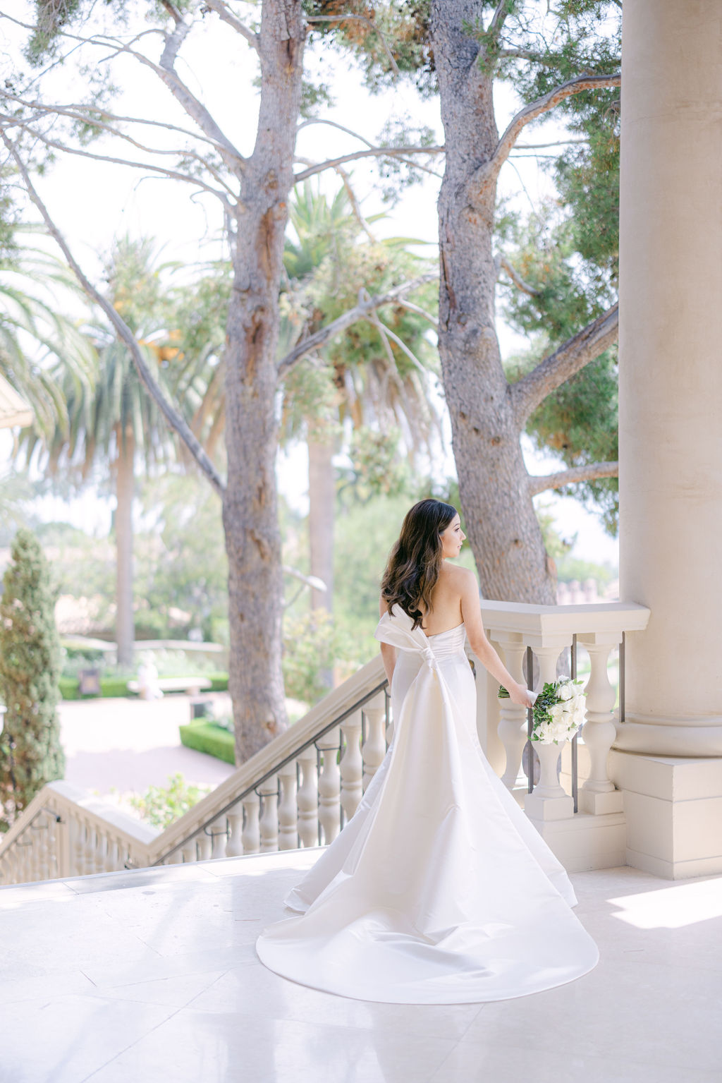 The train on the stone at The Resort at Pelican Hill