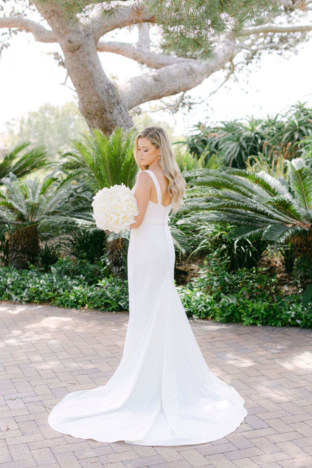 The gown at full length