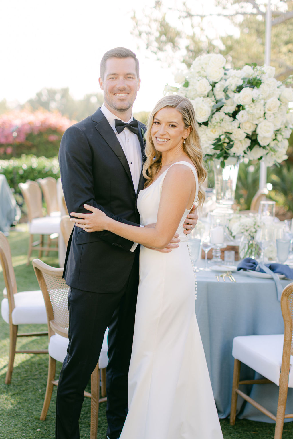 Hanna and Drew at the reception