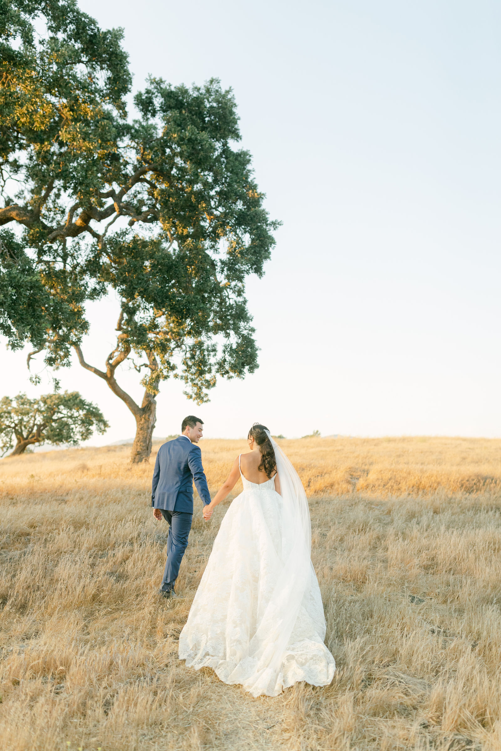 Hand in hand through a golden field at Kestrel Park