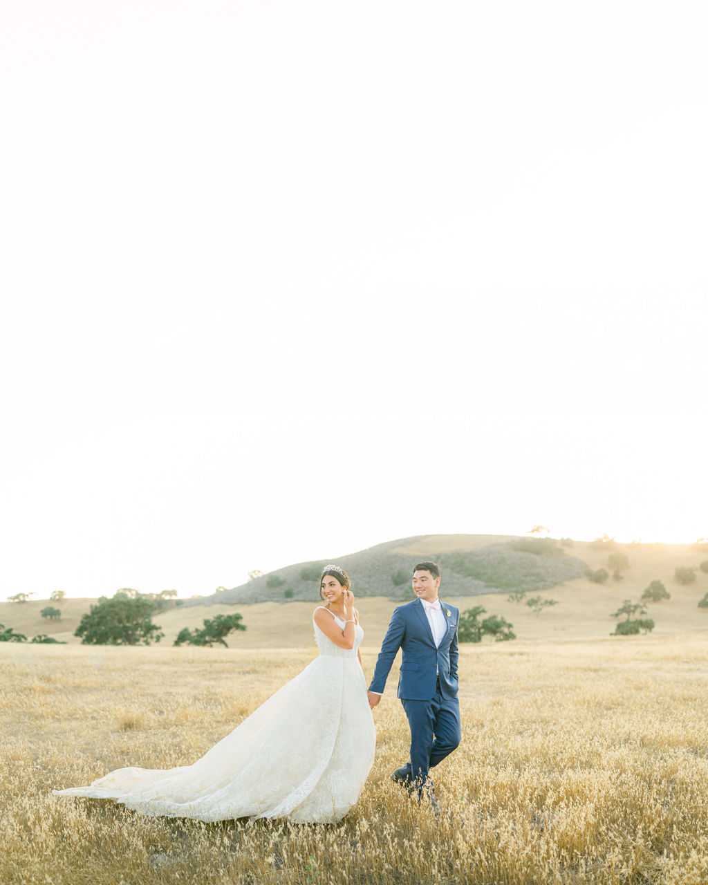 Julia and Maxwell in the golden Santa Ynez hills