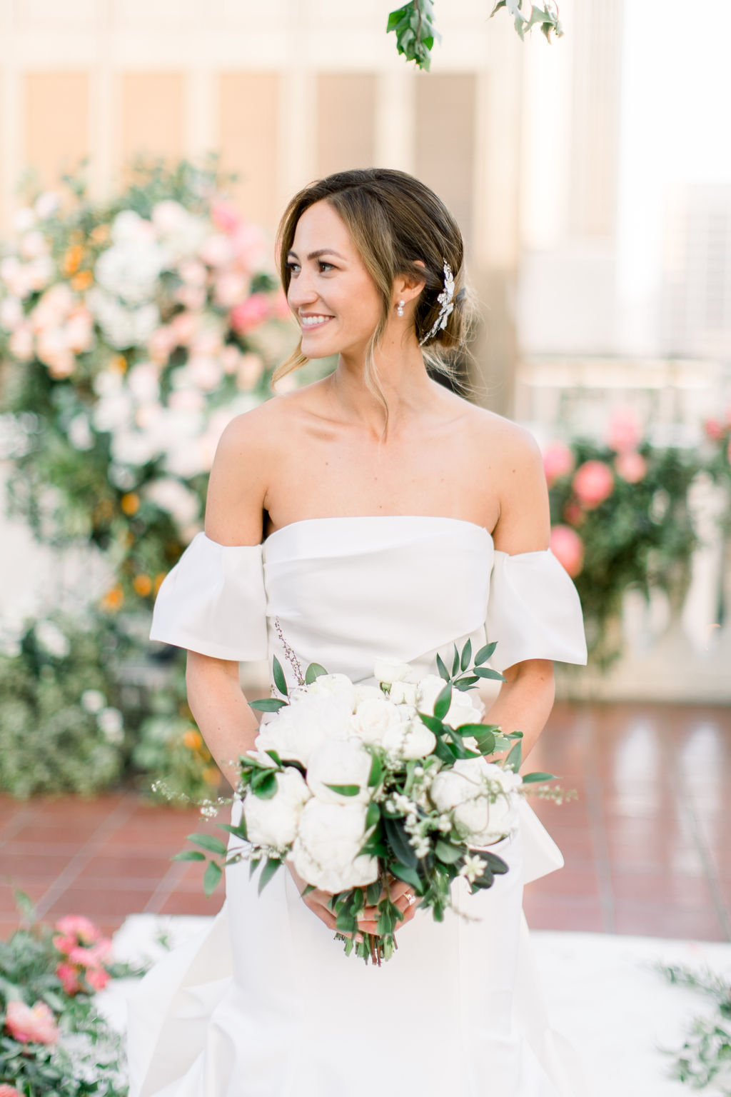 The bouquet among the blooms