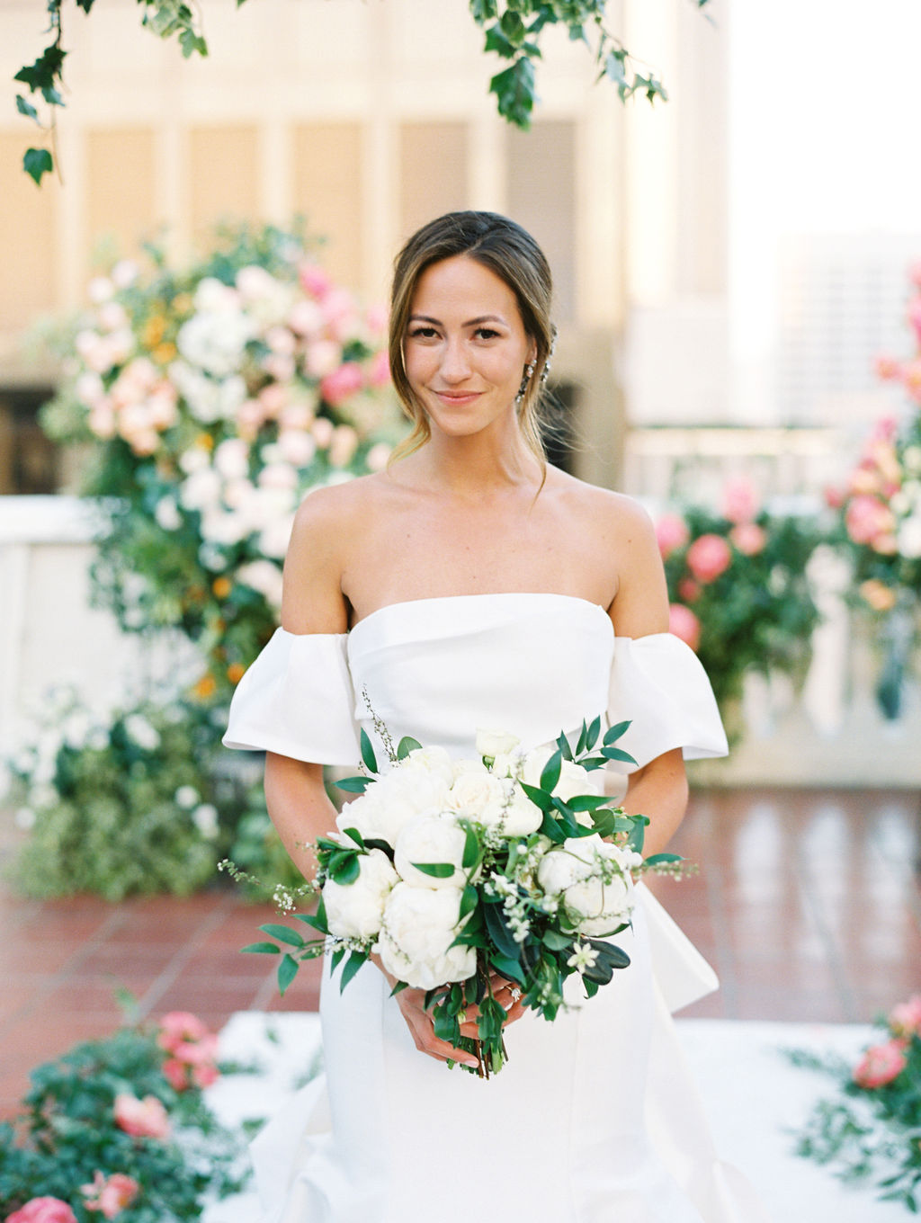 Bridal portrait in soft afternoon light