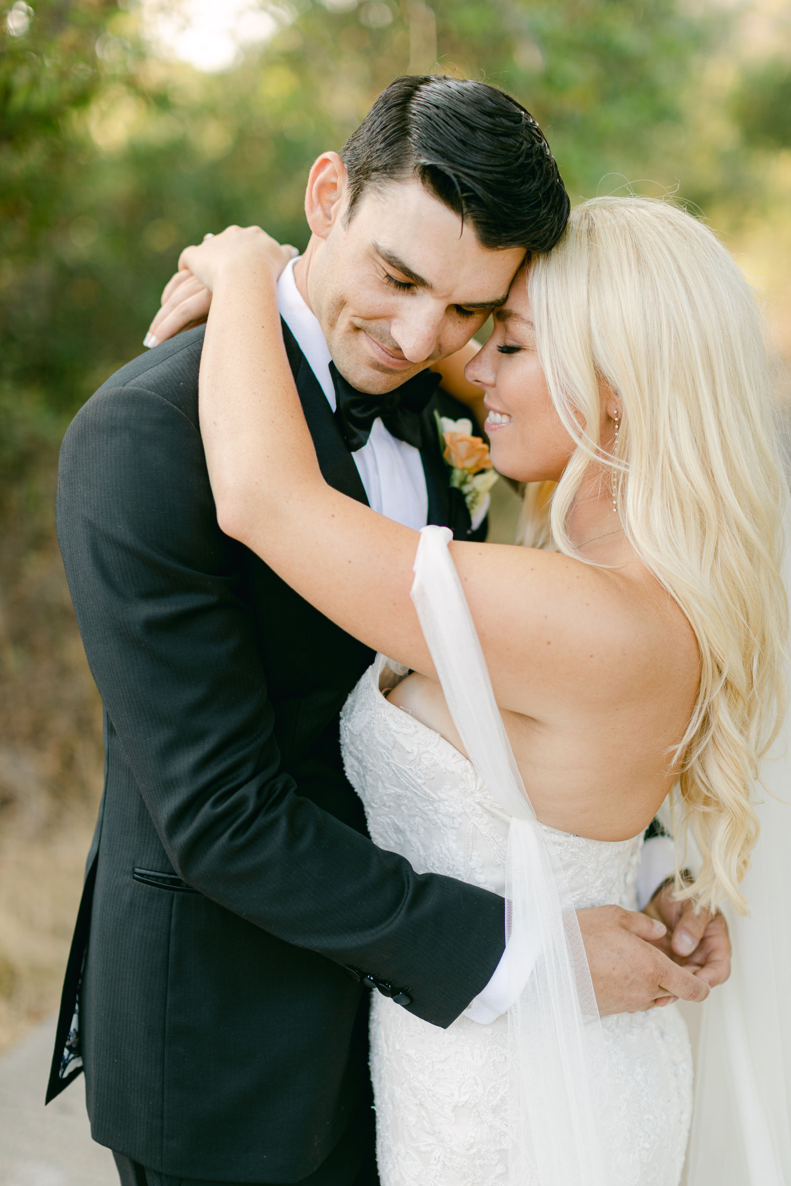 Shayna and Chance together on the path after the ceremony