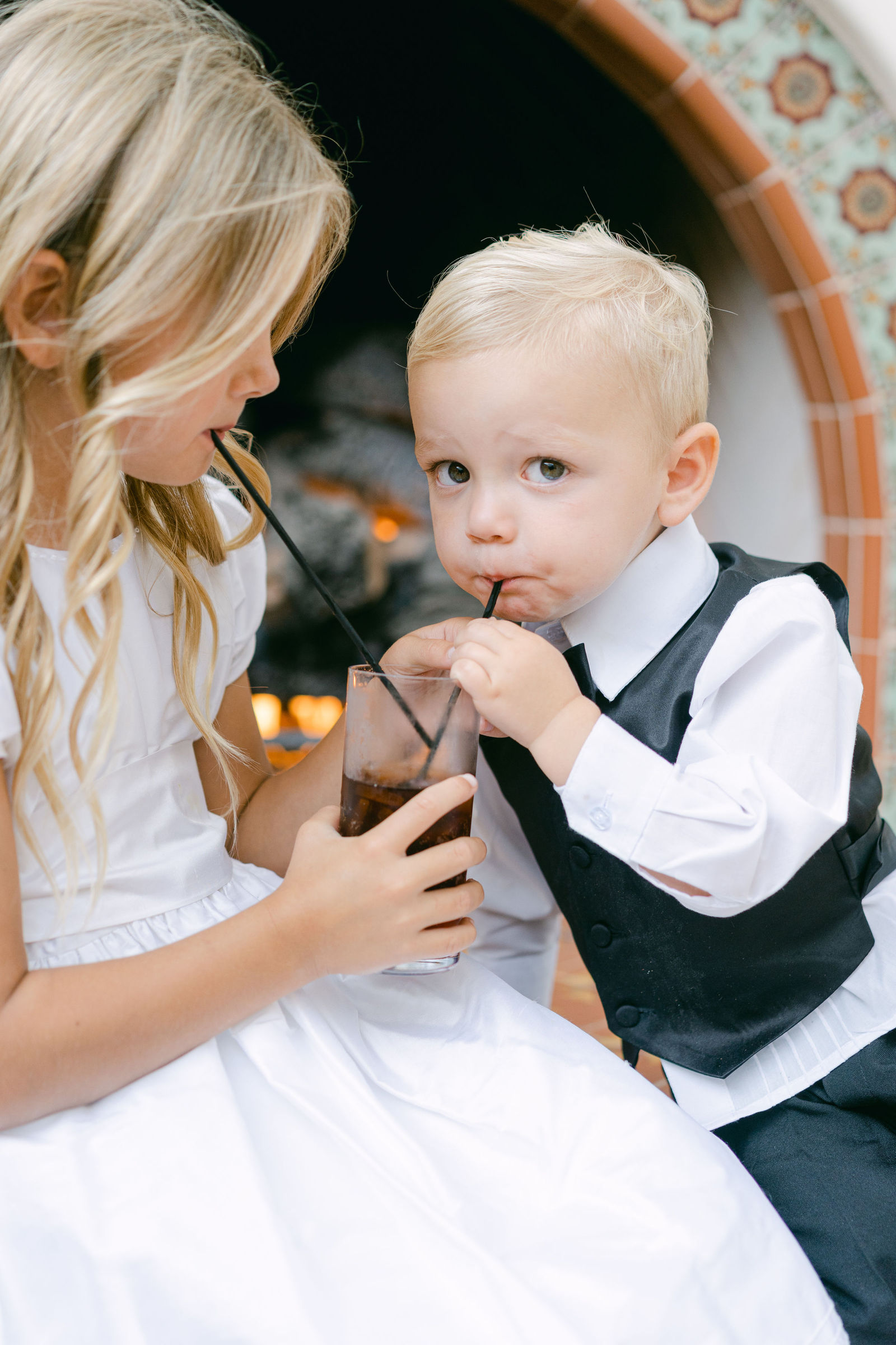 A quiet moment away from the party