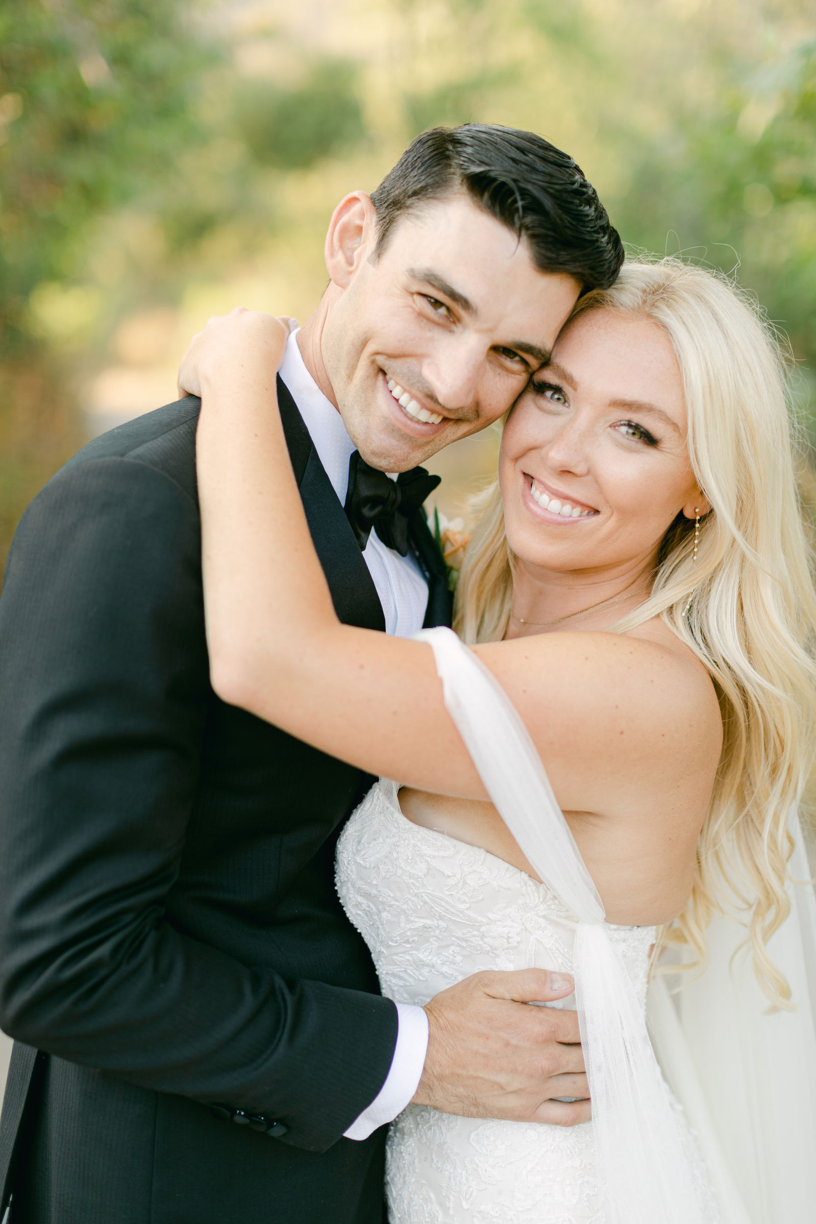 Shayna and Chance together on the path after the ceremony