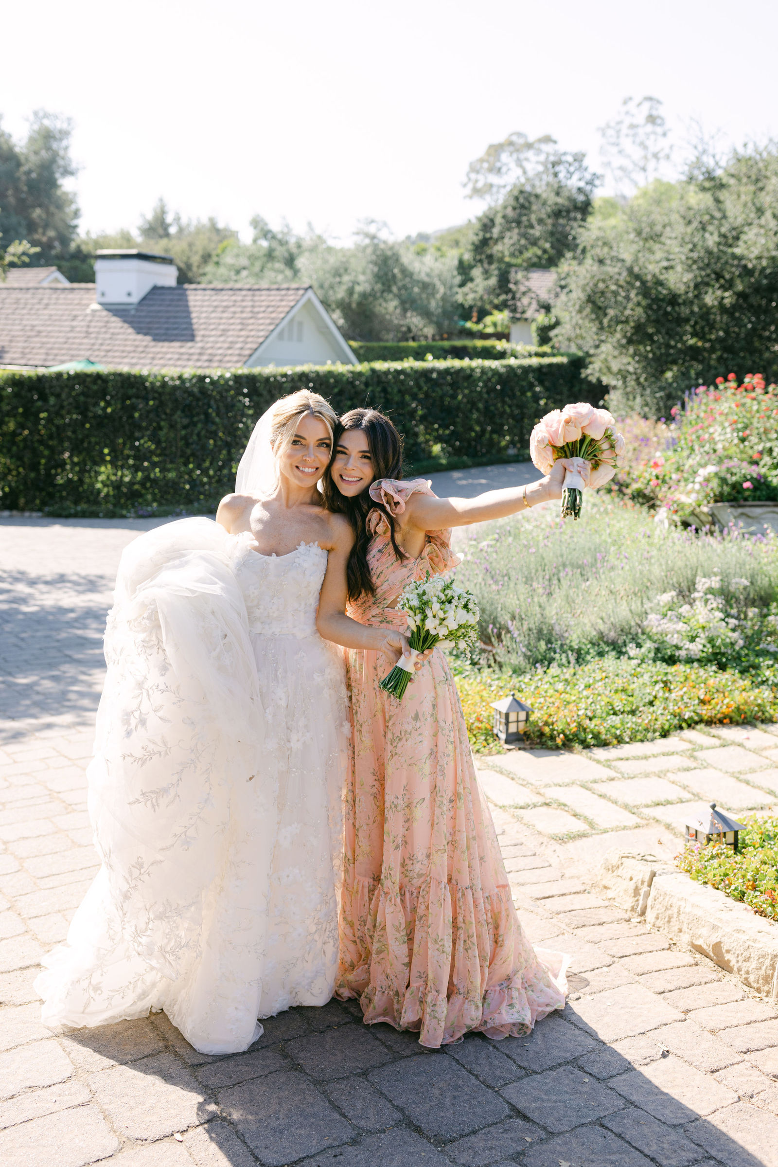 A hug on the way to the reception