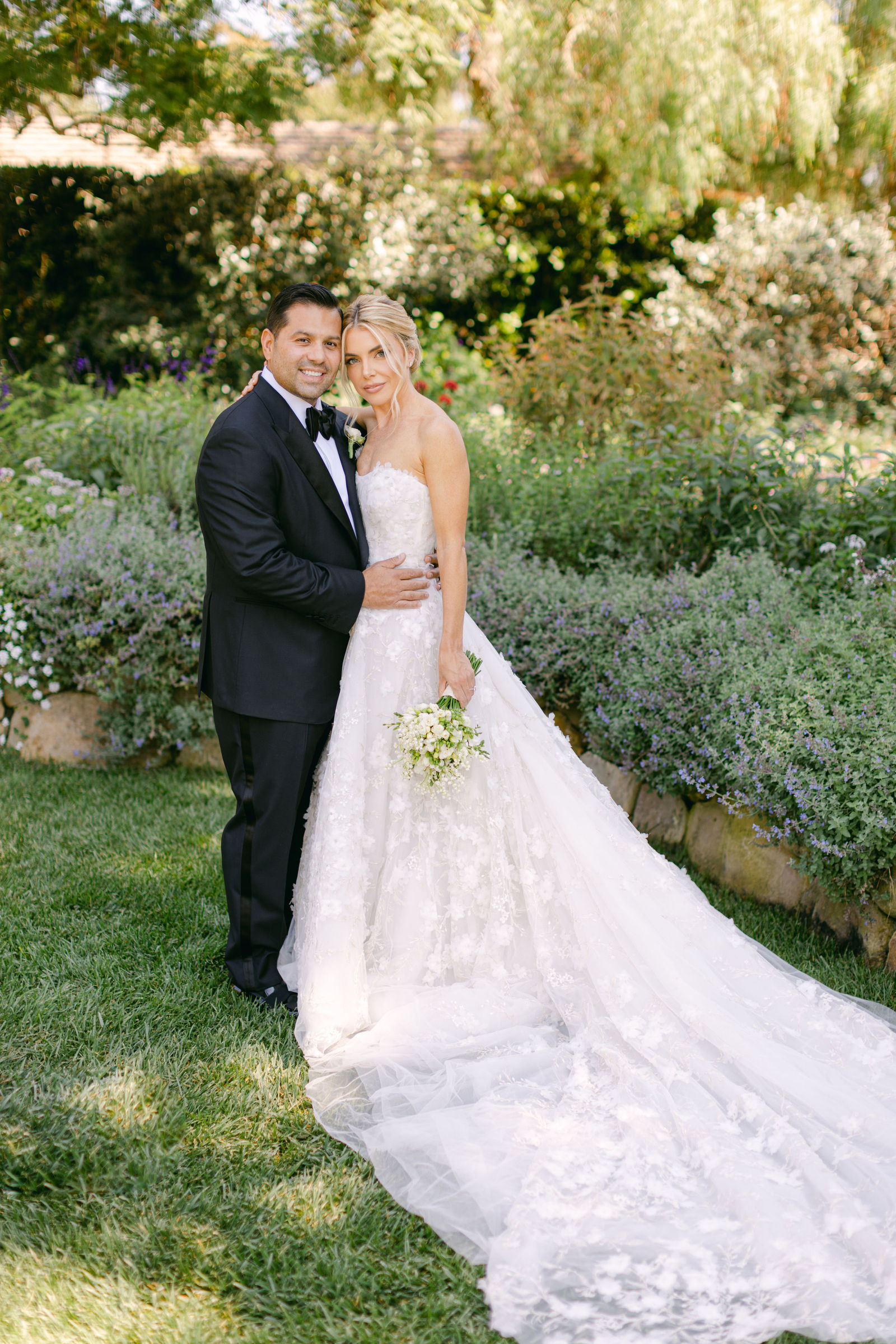 Together in the gardens at San Ysidro Ranch
