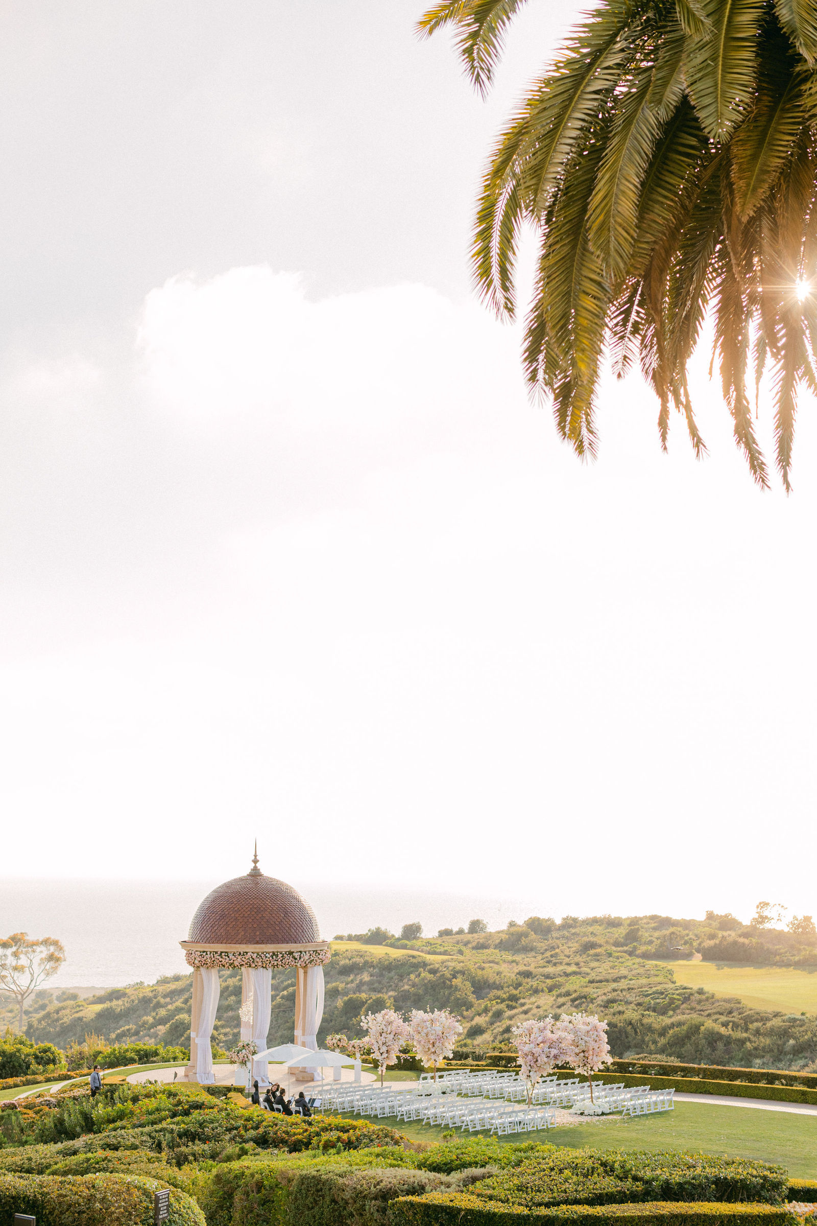The rotunda from across the lawn at Pelican Hill